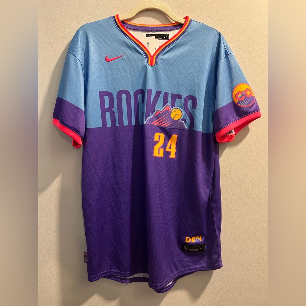 Colorado Rockies City Connect Ryan McMahon Jersey Nike- New w/Tags-Youth XL